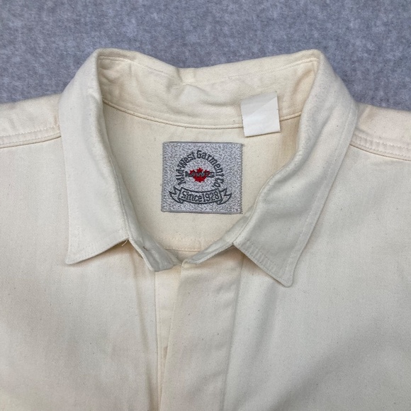 Vintage Mid-West Garment CO Canada XXL Western Embroidered Shirt Cotton - Picture 4 of 12